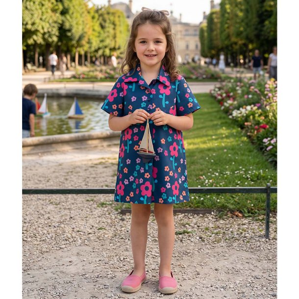 Light &Lush poplin - Pink blomst