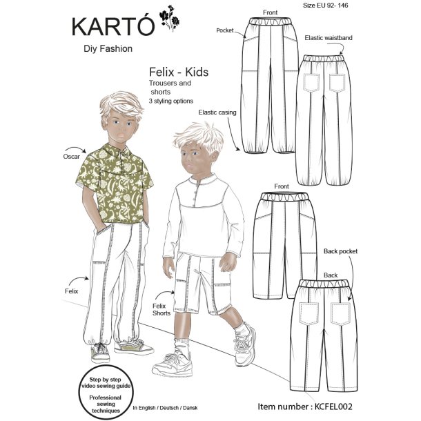 Felix Kids Bukser - Snitm�nster Bukser