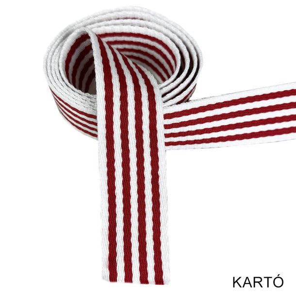 Gjordbnd - Stribet Rd / Rhvid