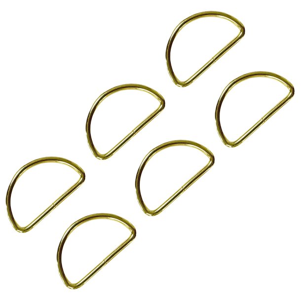 D-ringe 38 mm - Guld