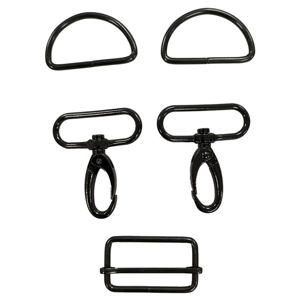 Hardware st til tasker - Gun metal