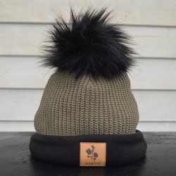 Kvast faux fur - Sort