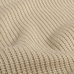 Grov bomulds strik - Beige