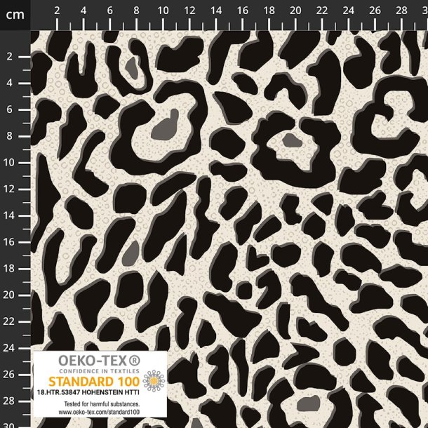 Fastvvet viscose - Leopard mnster