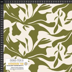 Light &amp; Lush Viscose - Abstrakt mnster i Grn &amp; rhvid