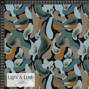Light &Lush Viscose - abstrakt organisk print