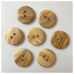 Stor knap i Oliventr 3,4 cm.