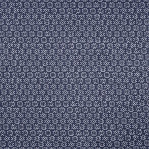 Smblomstret bomuld - Navy