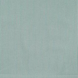 Stribet bomuld - Stvet grn - Hvid 