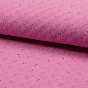 Muslin broderi - Pink