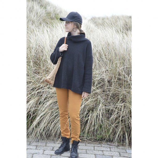 Bomulds twill - Okkergul