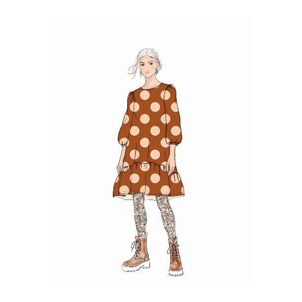 Light &amp; Lush - Viscose Fabric with Polka Dots