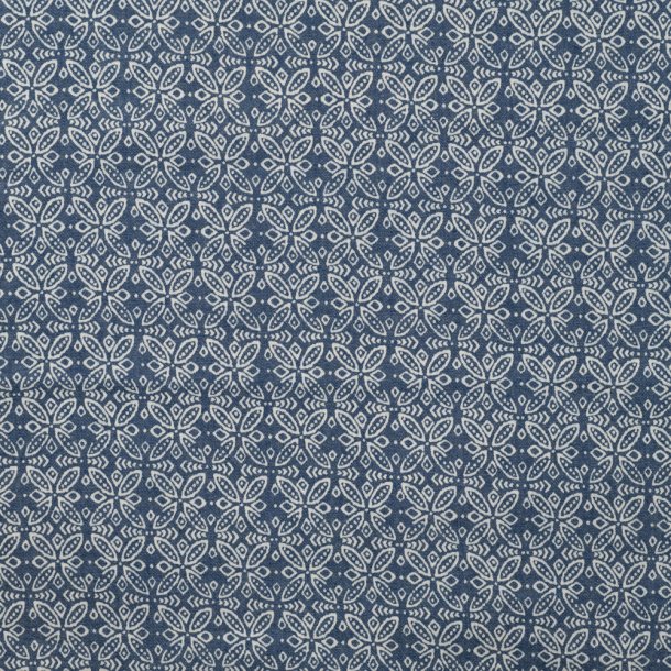 Bl� chambray med fint m�nster