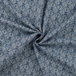 Bl� chambray med fint m�nster