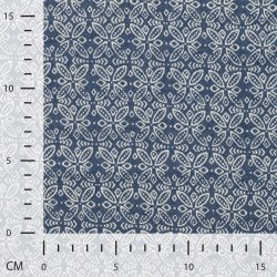 Bl� chambray med fint m�nster