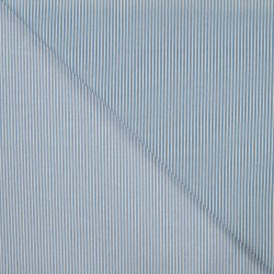 M�lkedrenge stribet denim - Lyse bl�