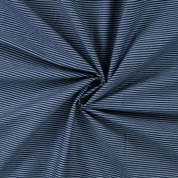 M�lkedrenge stribet denim - M�rkebl�