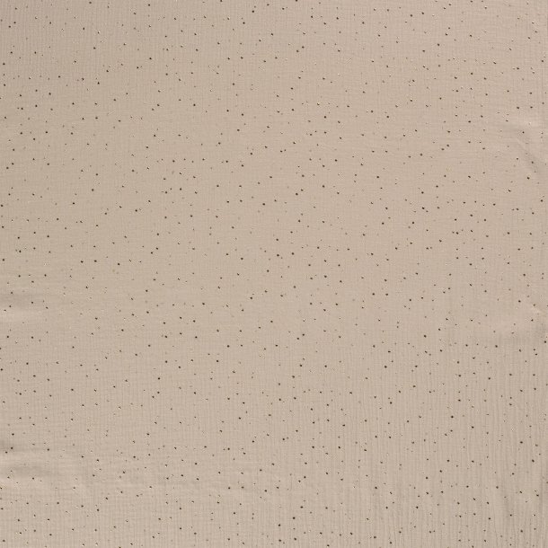 Muslin med guld - Beige