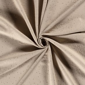 Muslin med guld - Beige