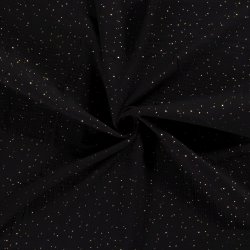 Muslin med guld - Sort