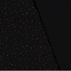 Muslin med guld - Sort