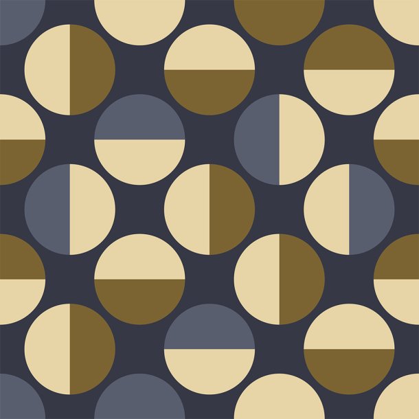 Light &amp; Lush - Viscose Fabric with Circle Pattern