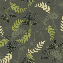  Light &Lush Viscose - botanisk mnster grn