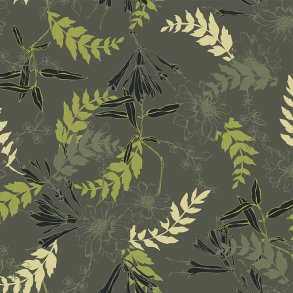  Light &Lush Viscose - botanisk mnster grn