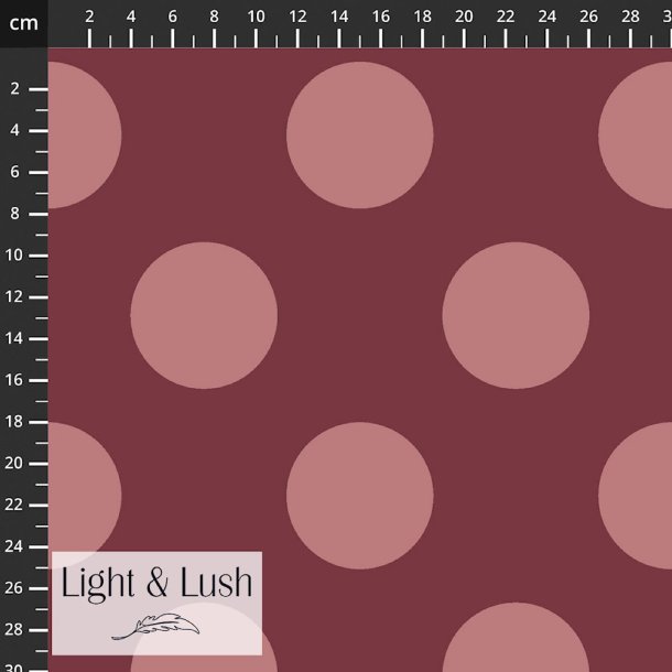 Light &amp; Lush - Viskosestof med polkaprikker