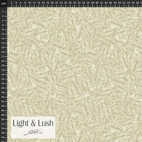 Viskose med fint bladprint fra Light & Lush