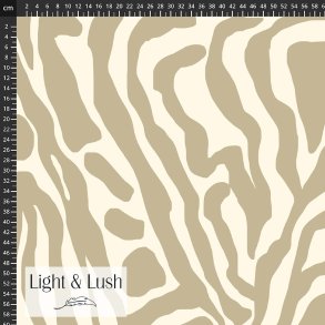 Viskose med grafisk zebraprint fra Light & Lush