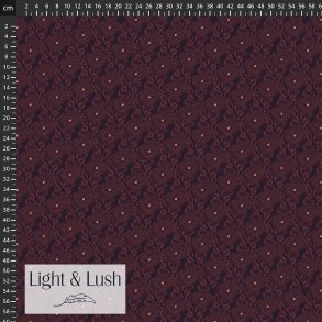 Light &Lush - Viscose i vinr�dt grafisk print