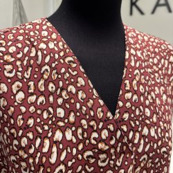 Fastv�vet viscose twill - Bordeaux leo