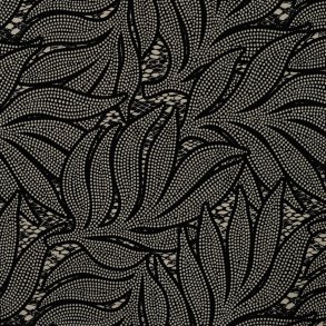 EcoVero Viscose Twill � Bladprint med prikker 