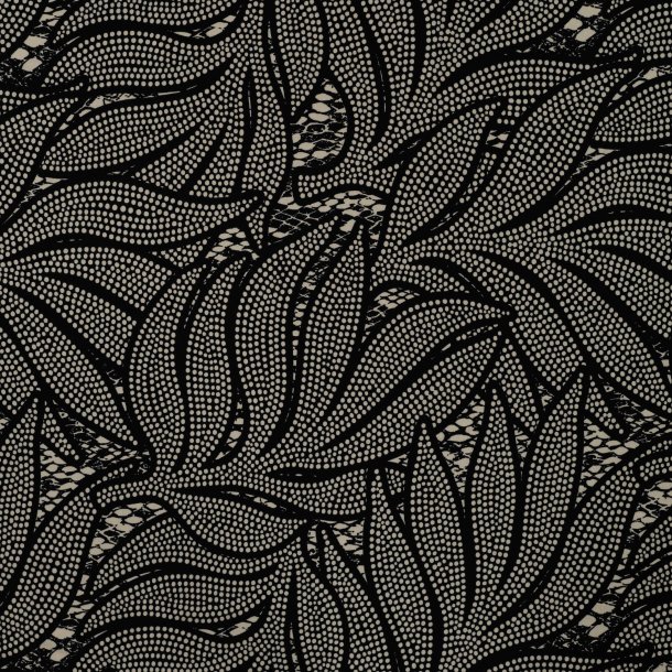 EcoVero Viscose Twill � Bladprint med prikker 