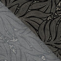 EcoVero Viscose Twill � Bladprint med prikker 