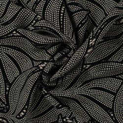 EcoVero Viscose Twill � Bladprint med prikker 