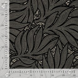 EcoVero Viscose Twill � Bladprint med prikker 