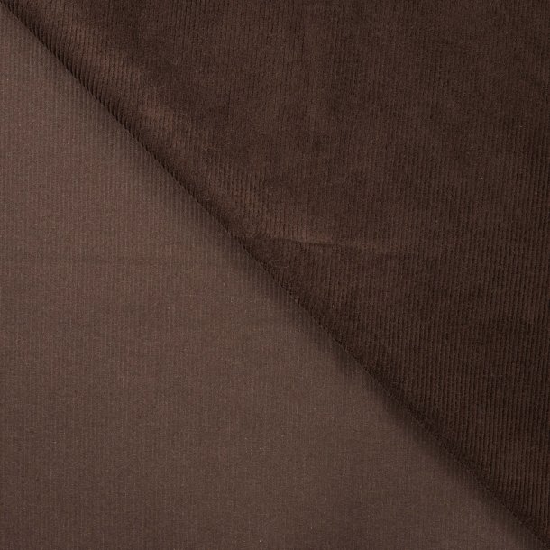 Bred riflet fljl - Mrkebrun