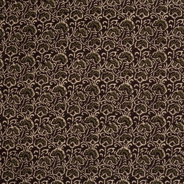 Babyfl�jl med grafisk blomsterprint � m�rkebrun/oliven