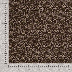 Babyfl�jl med grafisk blomsterprint � m�rkebrun/oliven