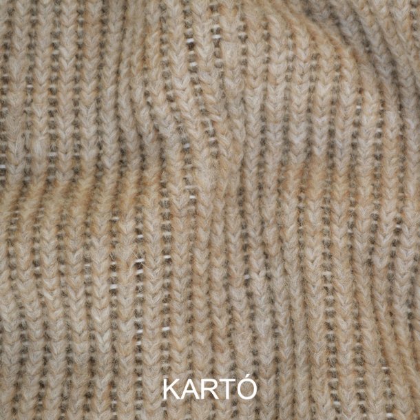 Grov uld strik- Sand