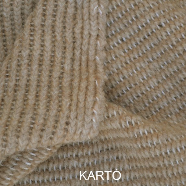 Grov uld strik- Sand