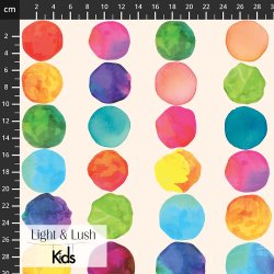 Light &Lush poplin - Store prikker