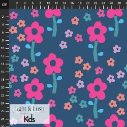 Light &Lush poplin - Pink blomst