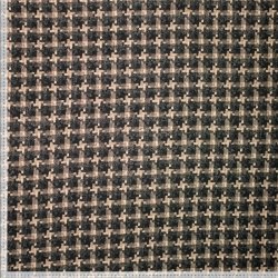 Jacquard med uld � sort/beige