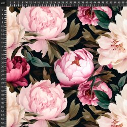 Viscose Jersey Avalana - Romantisk Roseprint