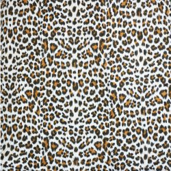 Indsigtsfuld gennemsnit ufuldstændig Bomuld med leopardprint- Hvid - Stof outlet - KARTÓ