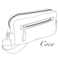 Coco crossover taske snitmnster