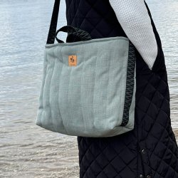 Freja crossover DIY - Dusty mint quilt